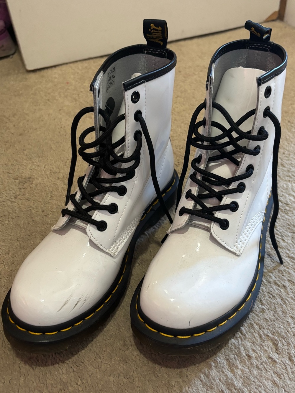 Dr. Martens AirWair White Boots Women’s Size 7